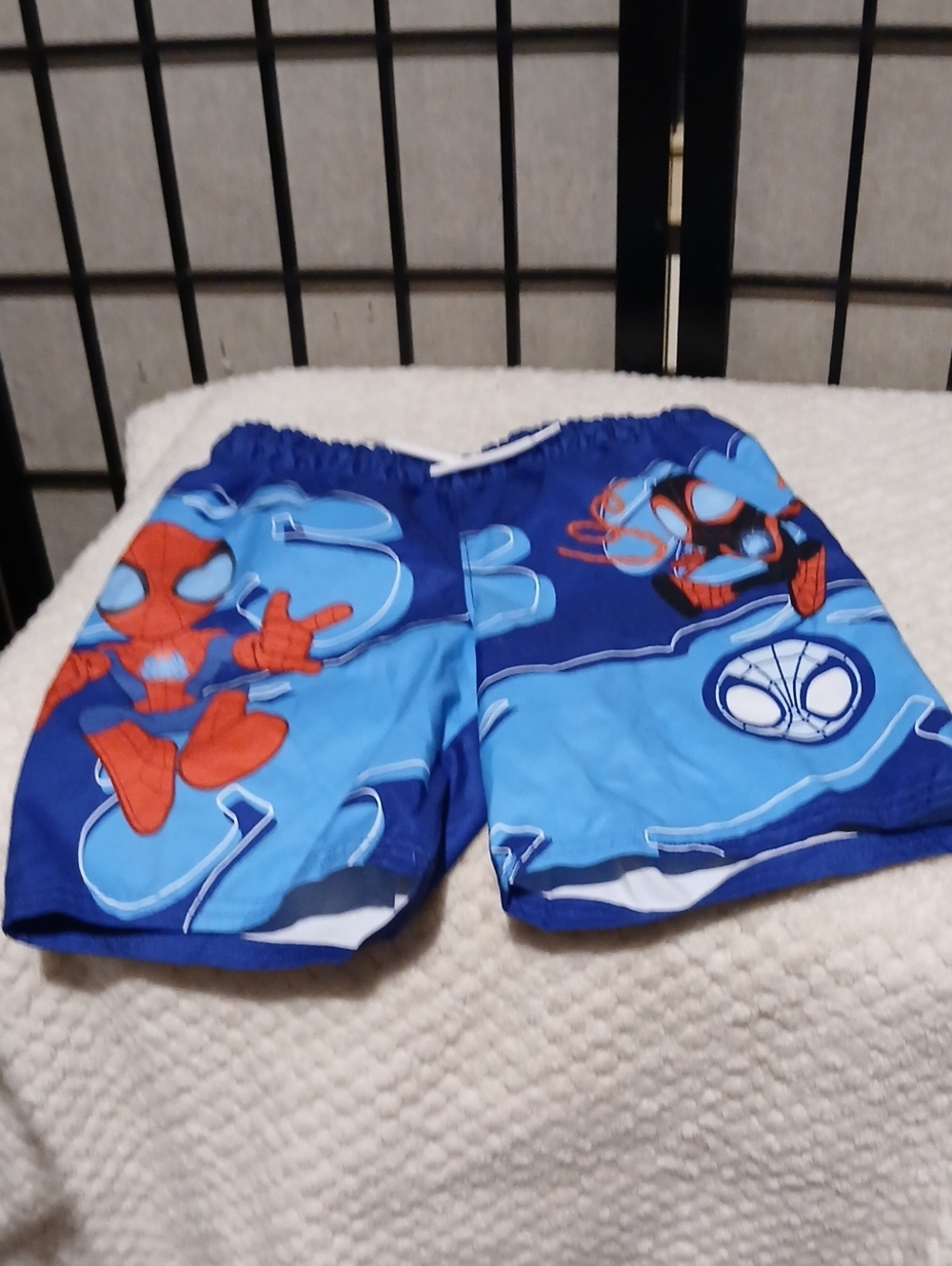 Marvel Blue and Red Spider-Man Kids Swim Trunks